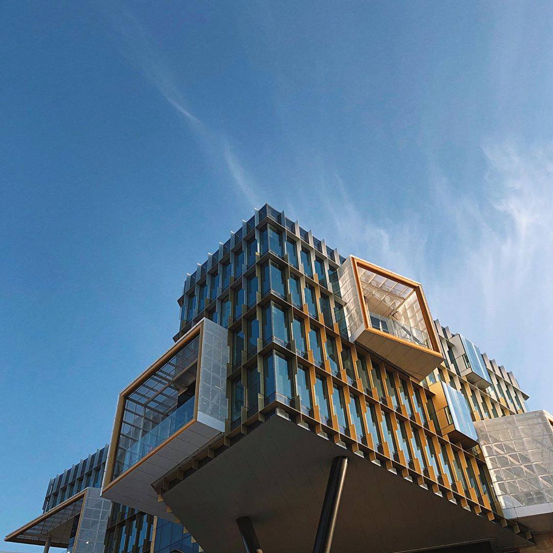 The University - Blue skies at NUspace. 💙 📷 by Nutrition & Dietetics ...