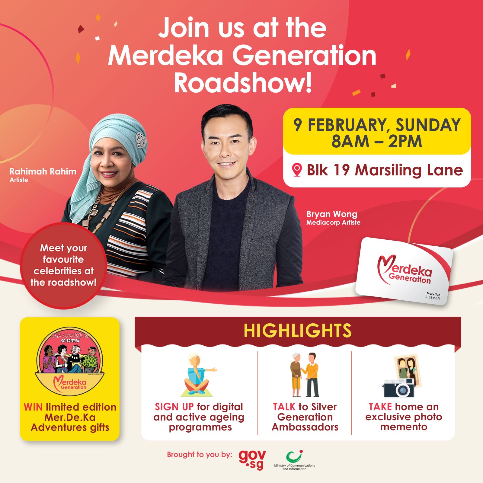 gov.sg - North-Westies, are you ready? The Merdeka Generation Roadshow ...