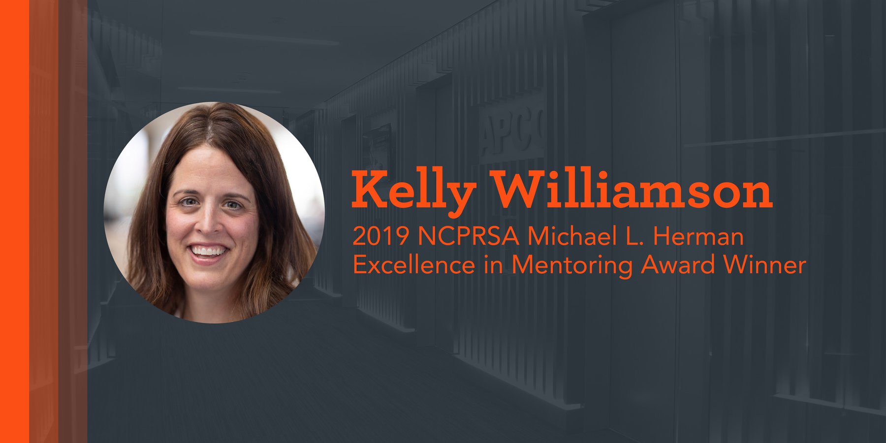 APCO - Congratulations to our Kelly Williamson for being...