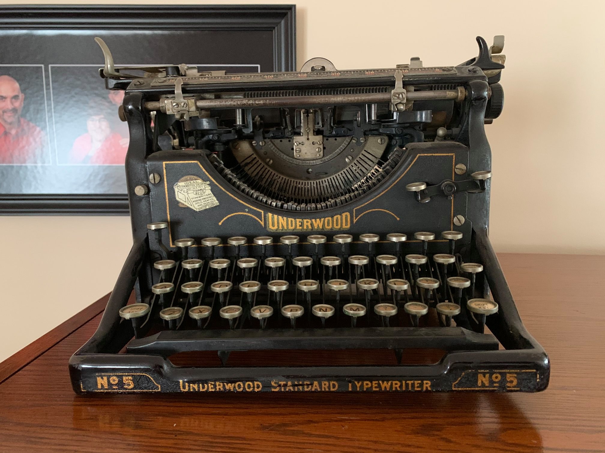 Value of vintage Underwood #5 typewriter