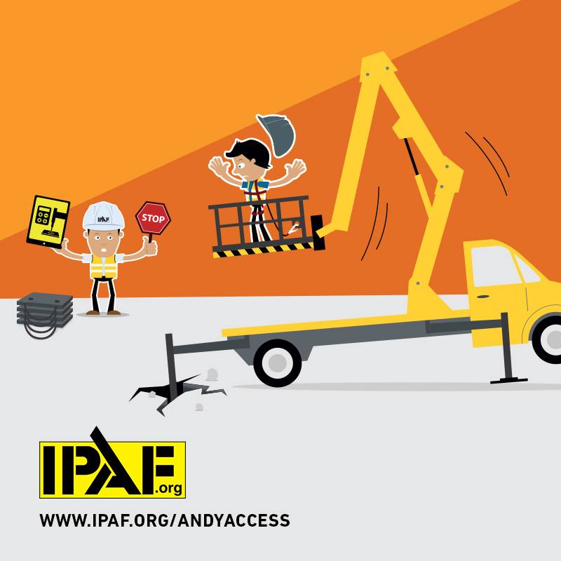 IPAF - Use Spreader Pads! Always check ground loading and use the IPAF ...