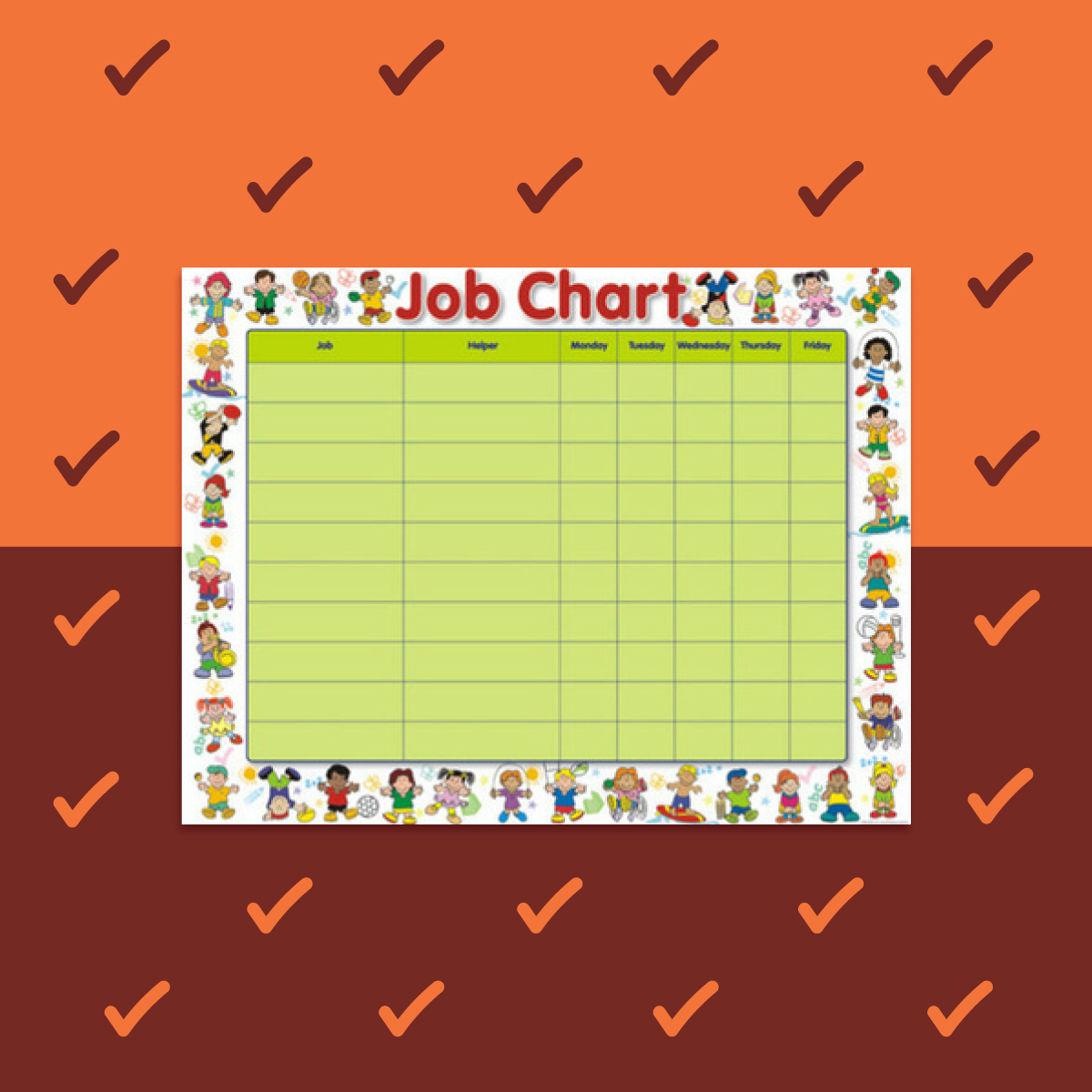 Australian Teaching Aids - Multicultural Friends Job Chart Laminated ...