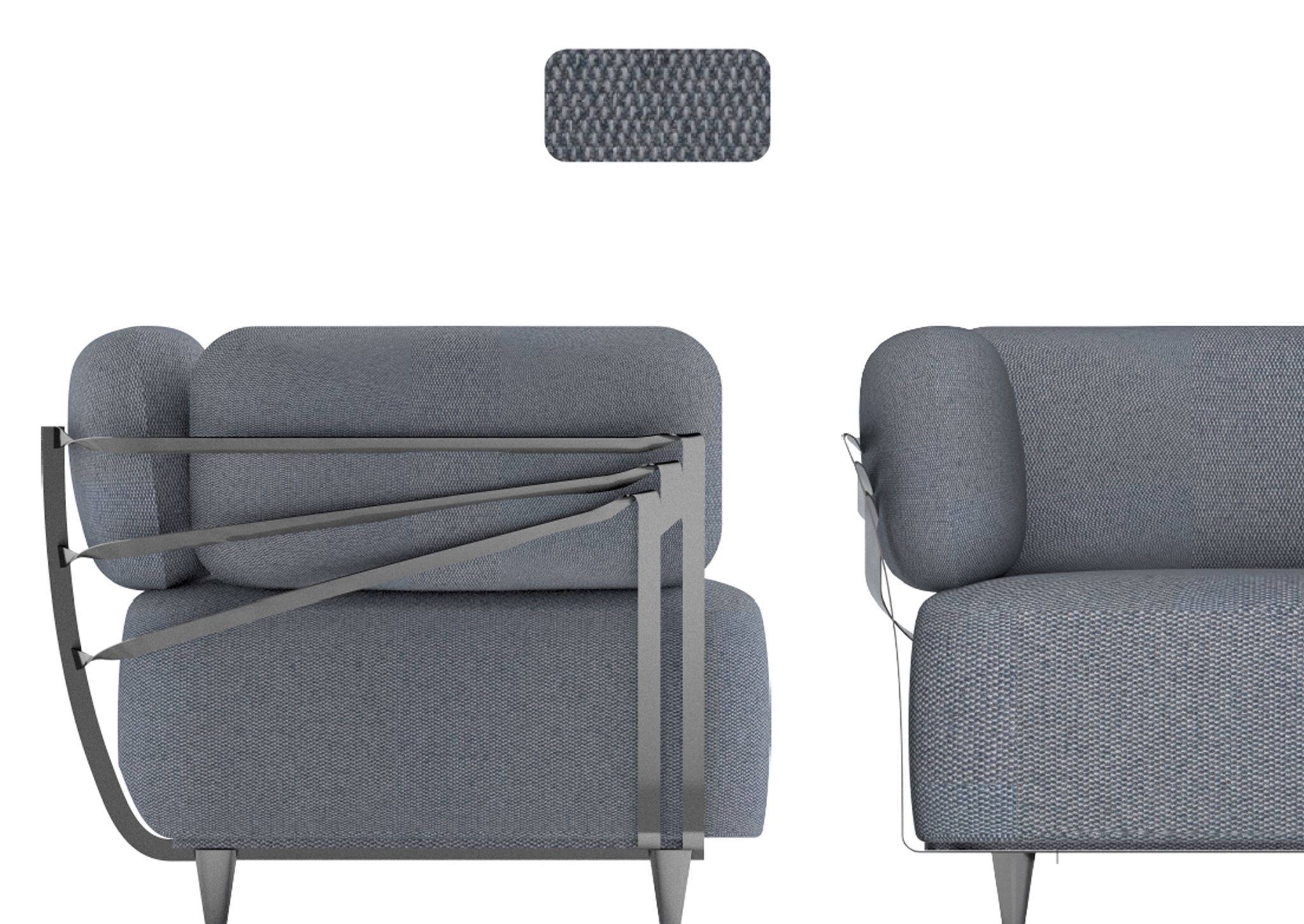 fragment design x Gallery1950 Floor Cushion (L) is a collaboration 