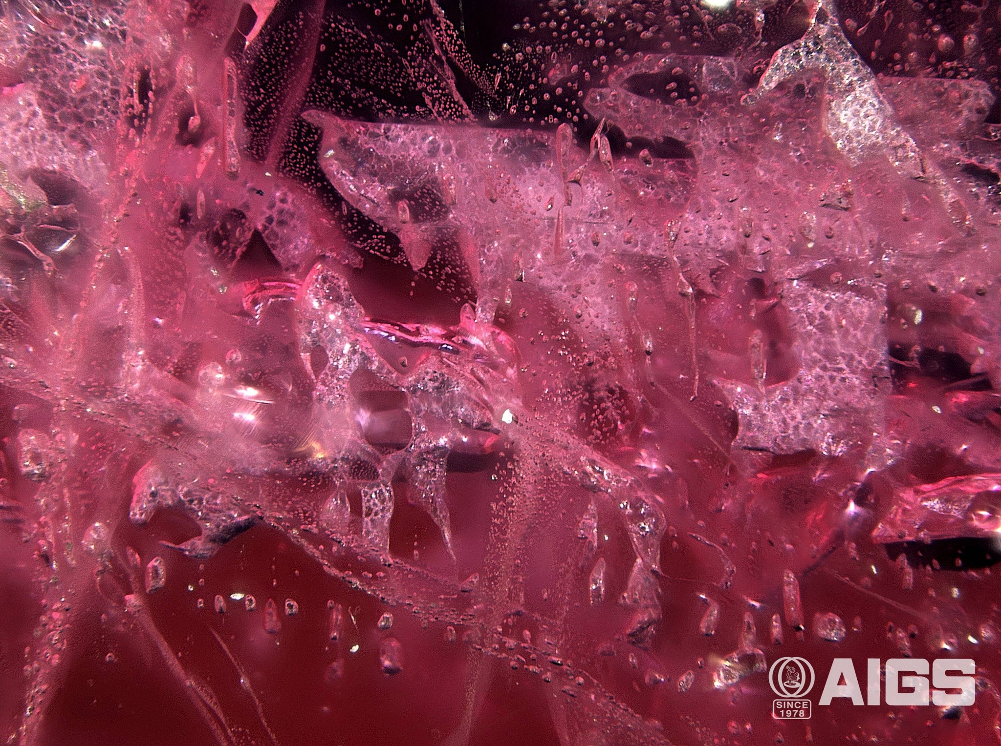 AIGS - Asian Institute of Gemological Sciences - Numerous flux ...