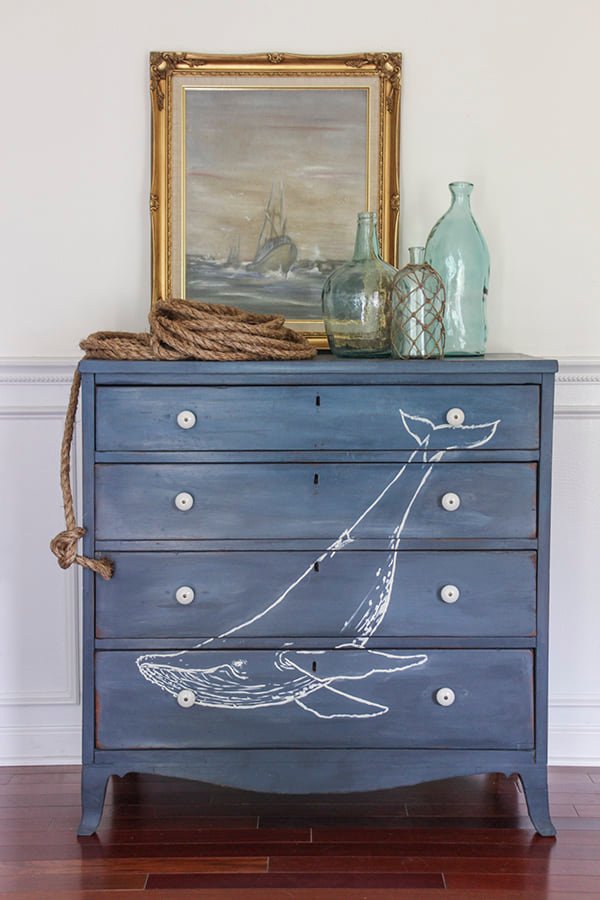 Rust-Oleum Coastal Blue chalked paint review