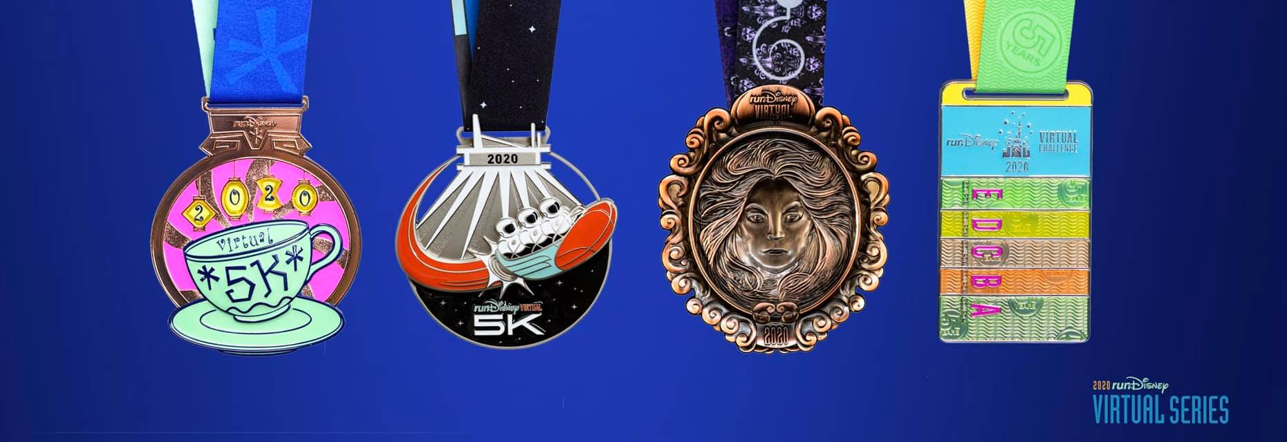 runDisney 2020 Virtual 5K メダル A look at the medals for the runDisney Virtual Spooktacular! They
