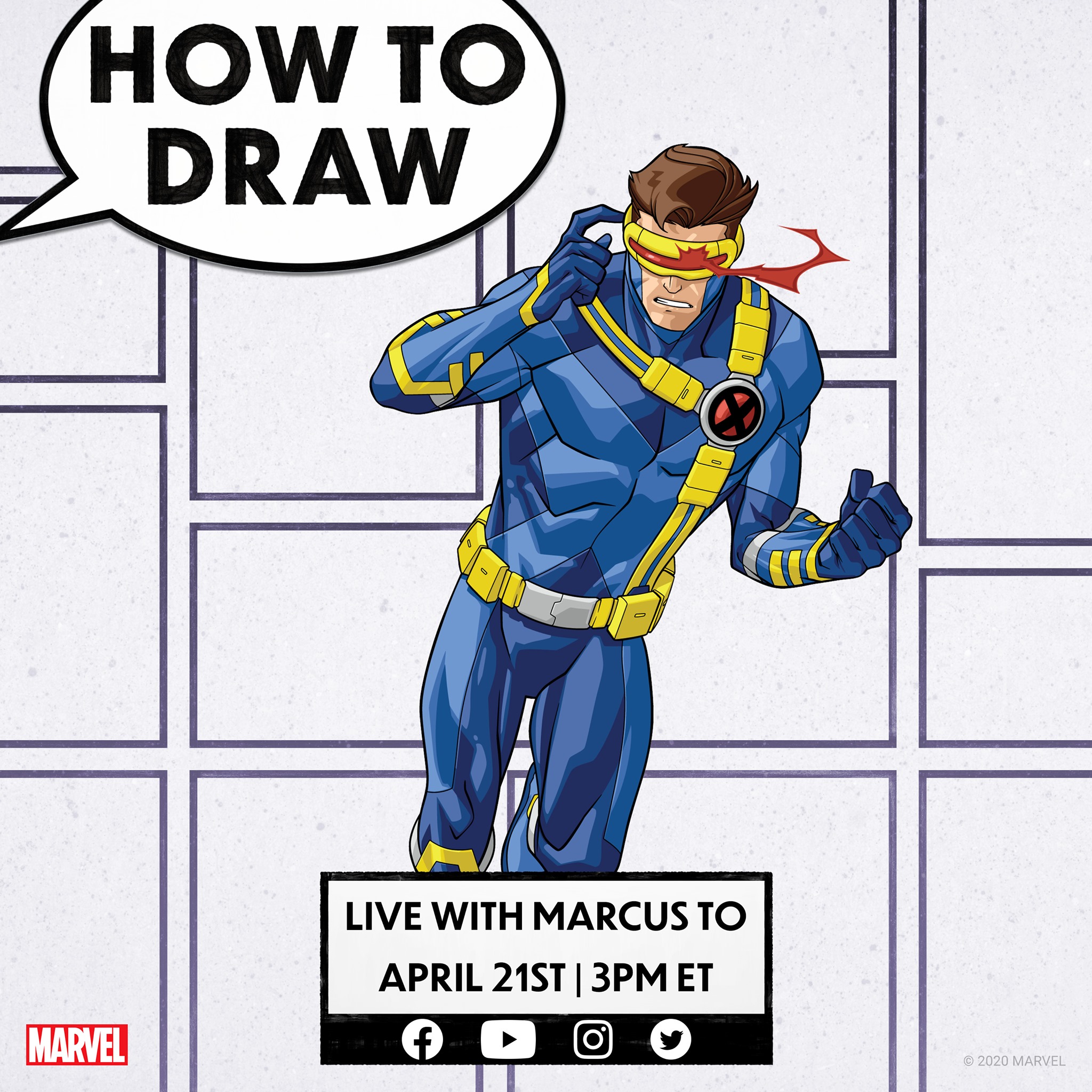 Marvel - Join artist Marcus To tomorrow for a LIVE drawing...