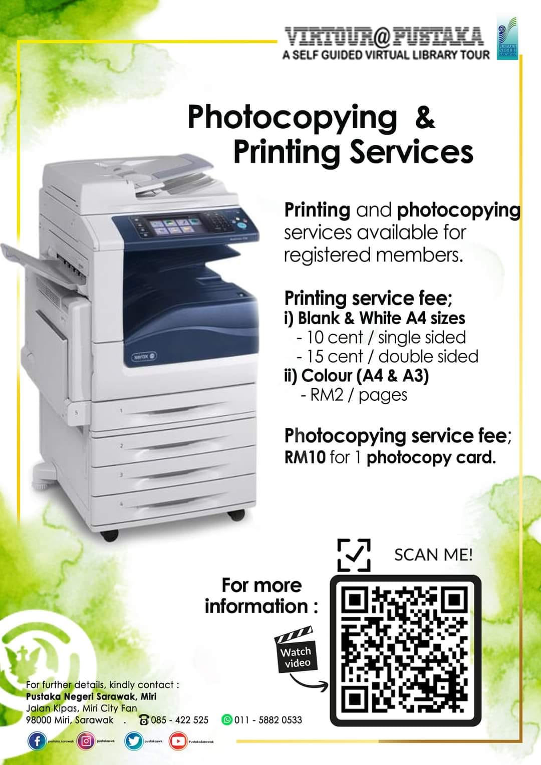 Pustaka Negeri Sarawak This Public Printing Service At Pustaka Is Being Provided To Print Your Basic Document And It Gets The Job Done When You Re In A Hurry Prices Are Very