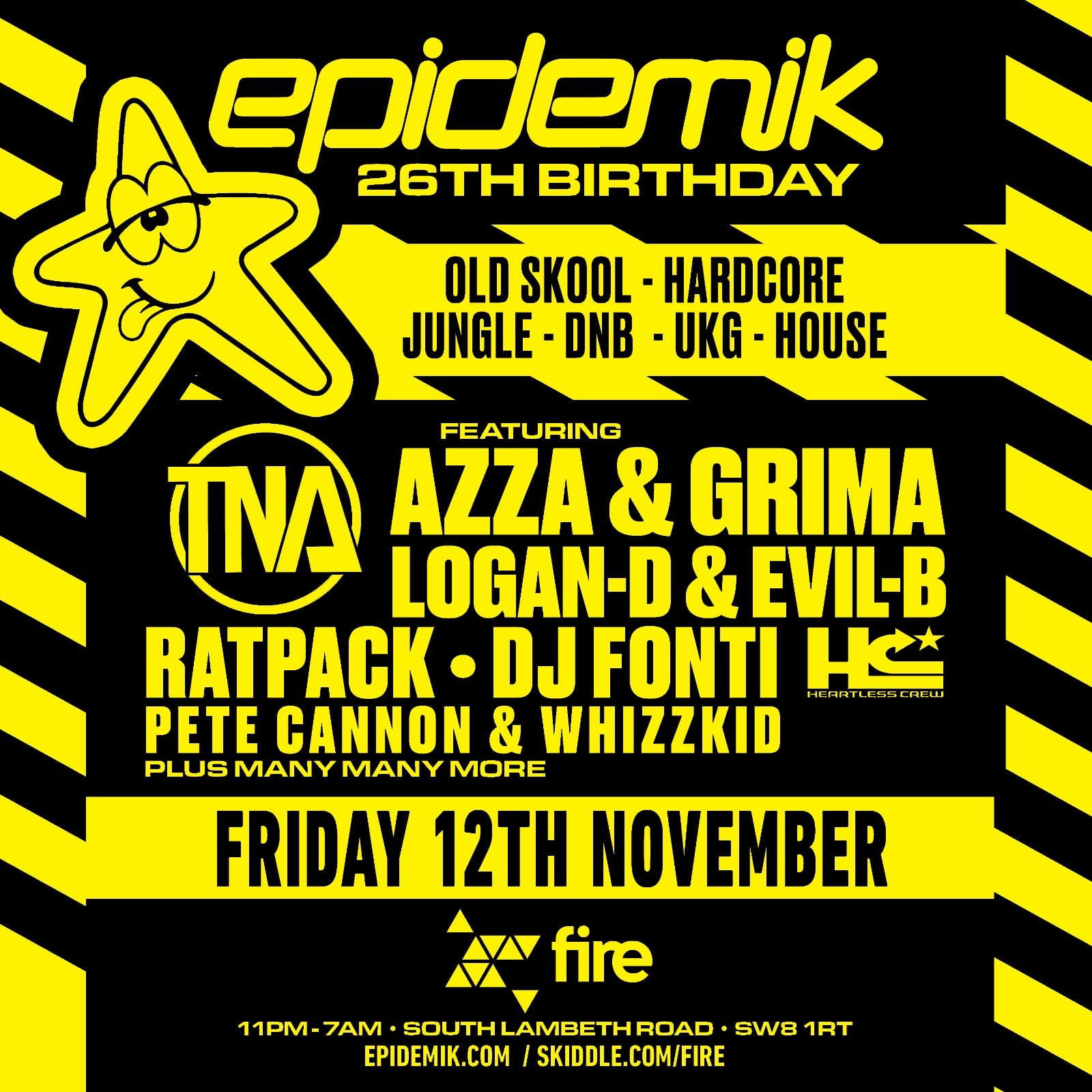 epidemik - ️LINEUP ️ WE'RE BACK at Fire & Lightbox for...