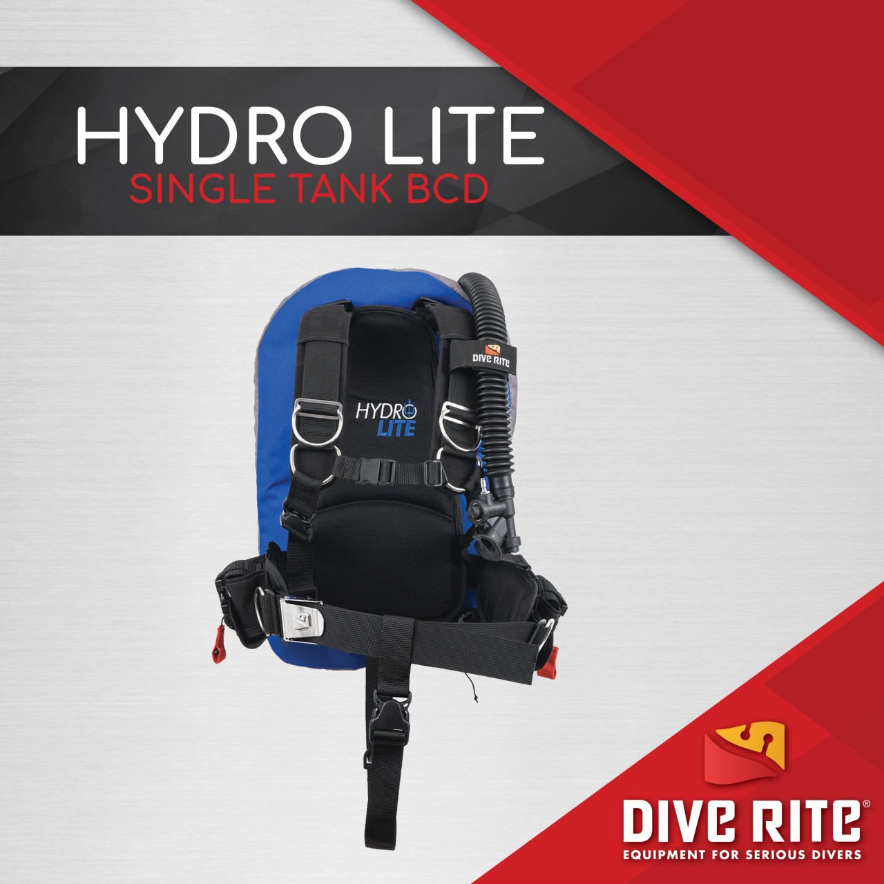 Dive Rite - The Hydro Lite BCD is a tech inspired, light weight 