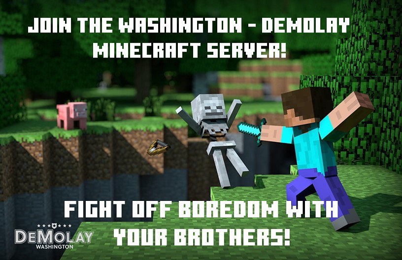 Love Minecraft? Washington DeMolay... - DeMolay International