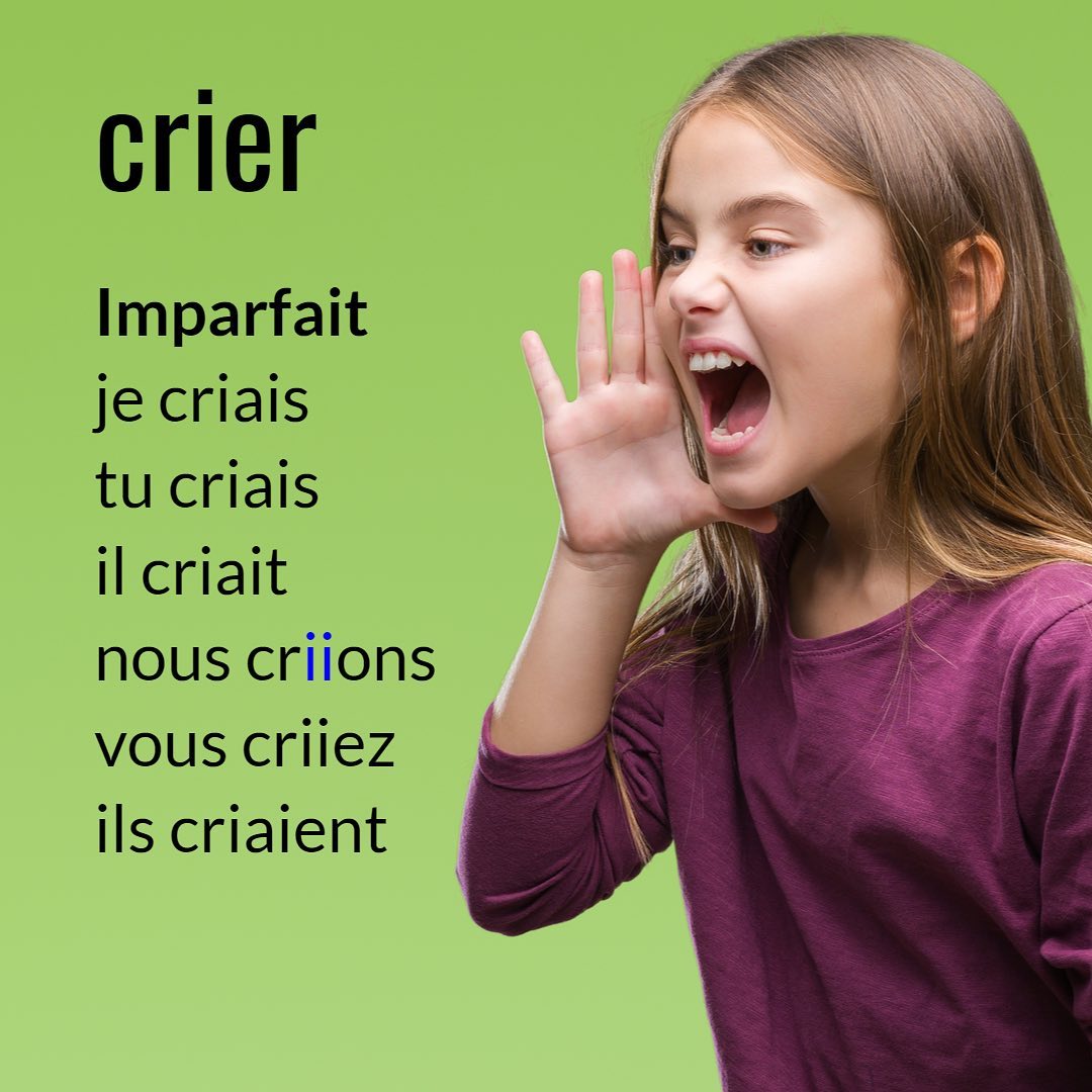 Le Verbe Crier A L Imparfait