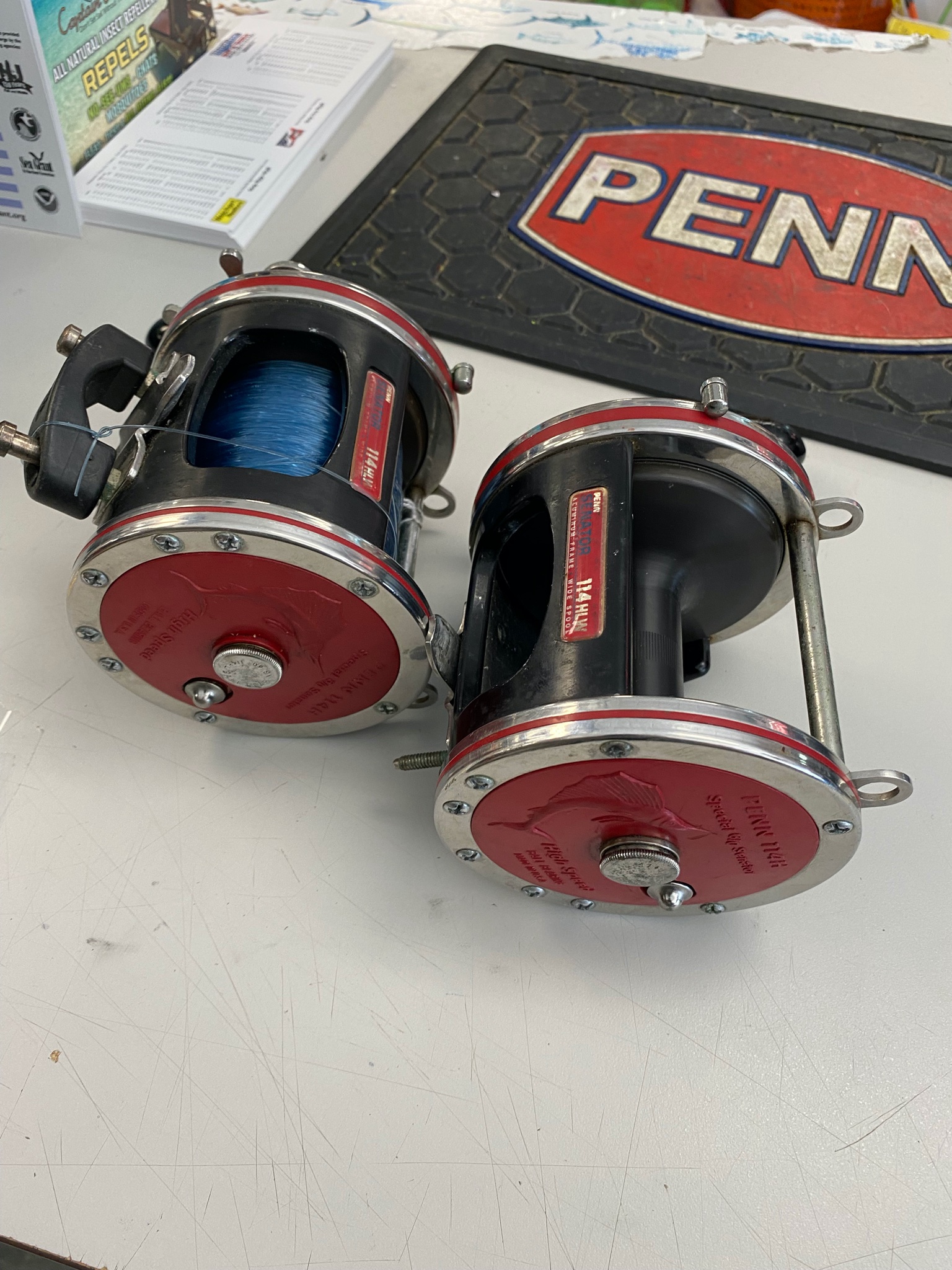 Penn Senator 114H 6/0 used reels made in the USA. Great condition