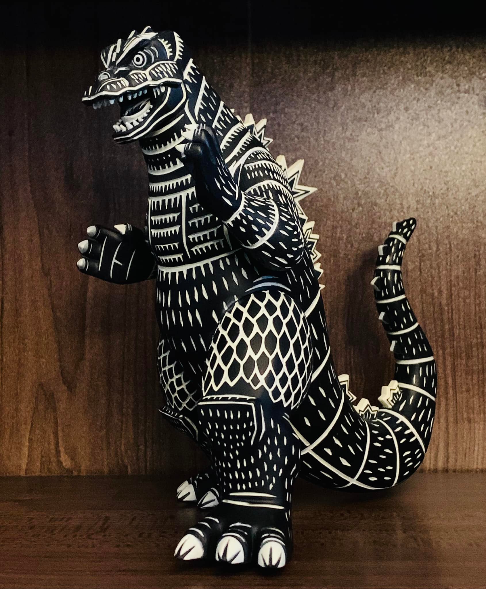 Mondo's Godzilla art piece by Attack Peter