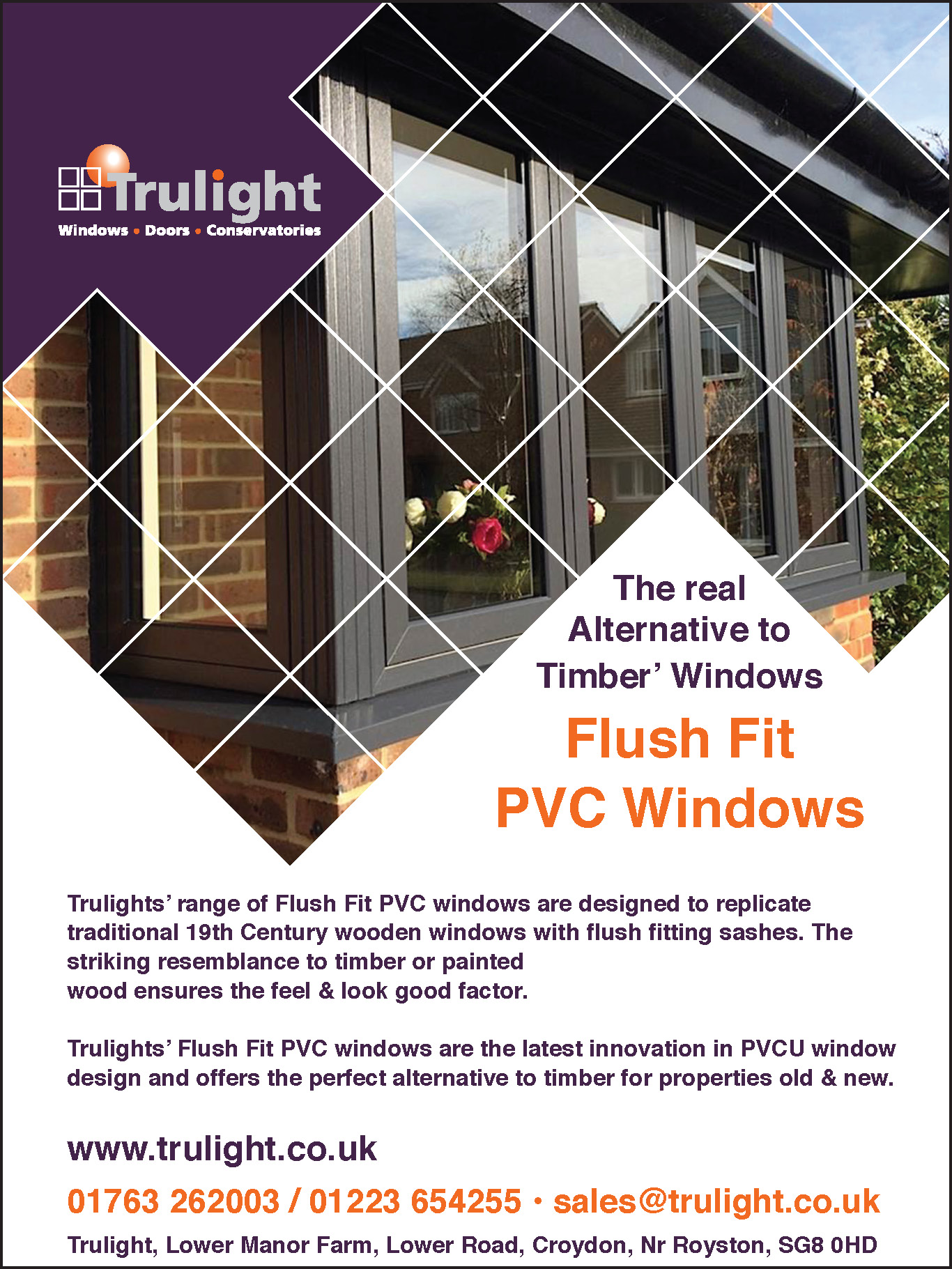 The Listing - Trulight provide Flush Fit PVC windows...