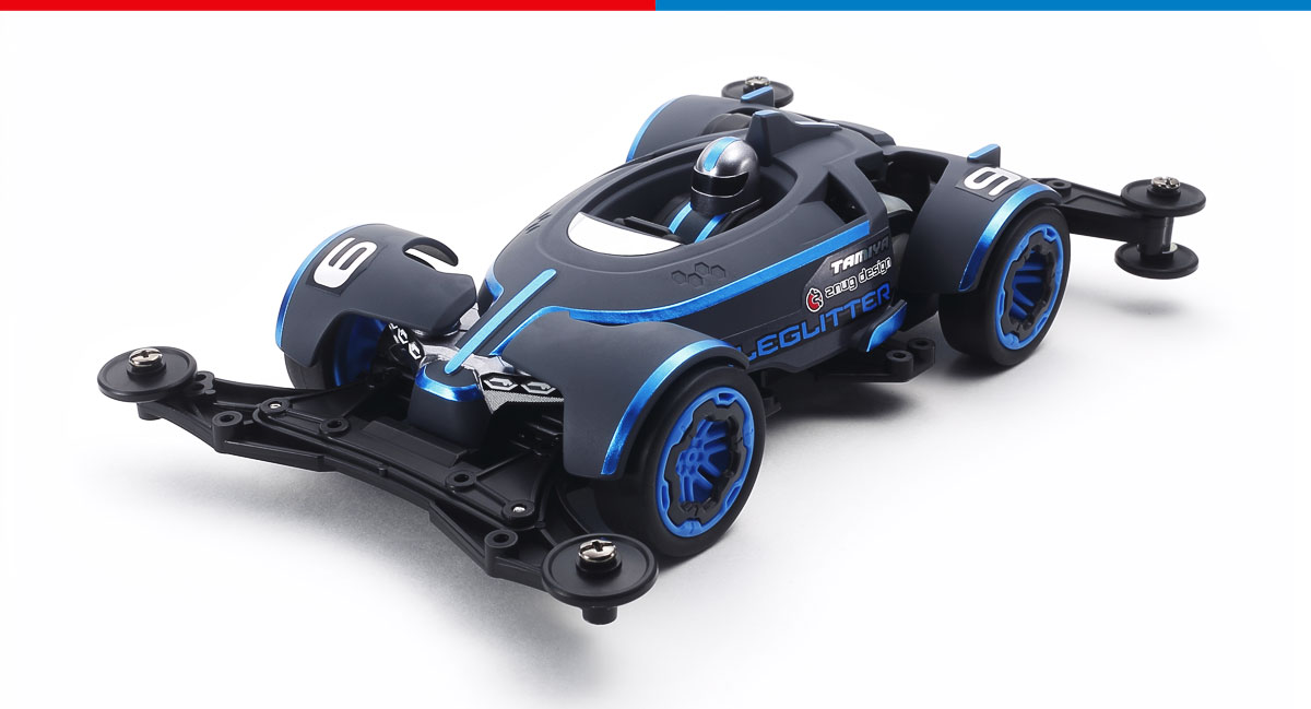 ゆう This Mini 4WD race kit depicts the Eleglitter which is paired with