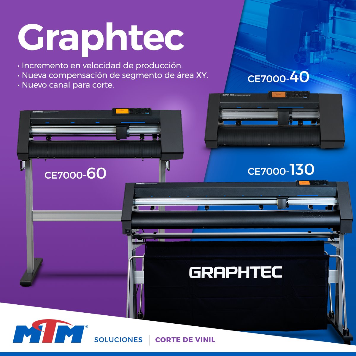 MTM Soluciones - La línea de plotter Graphtec CE7000 te...