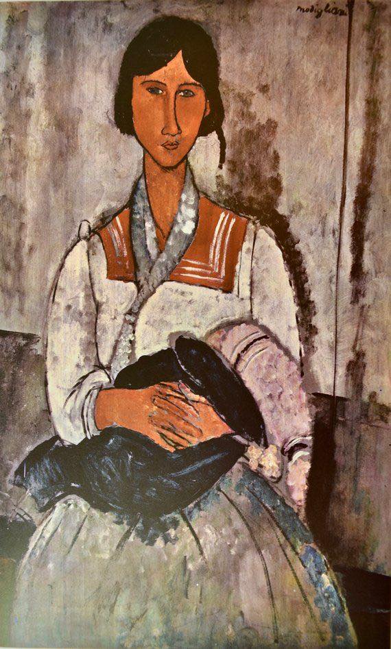 Amedeo Modigliani – Gypsy Woman with Baby