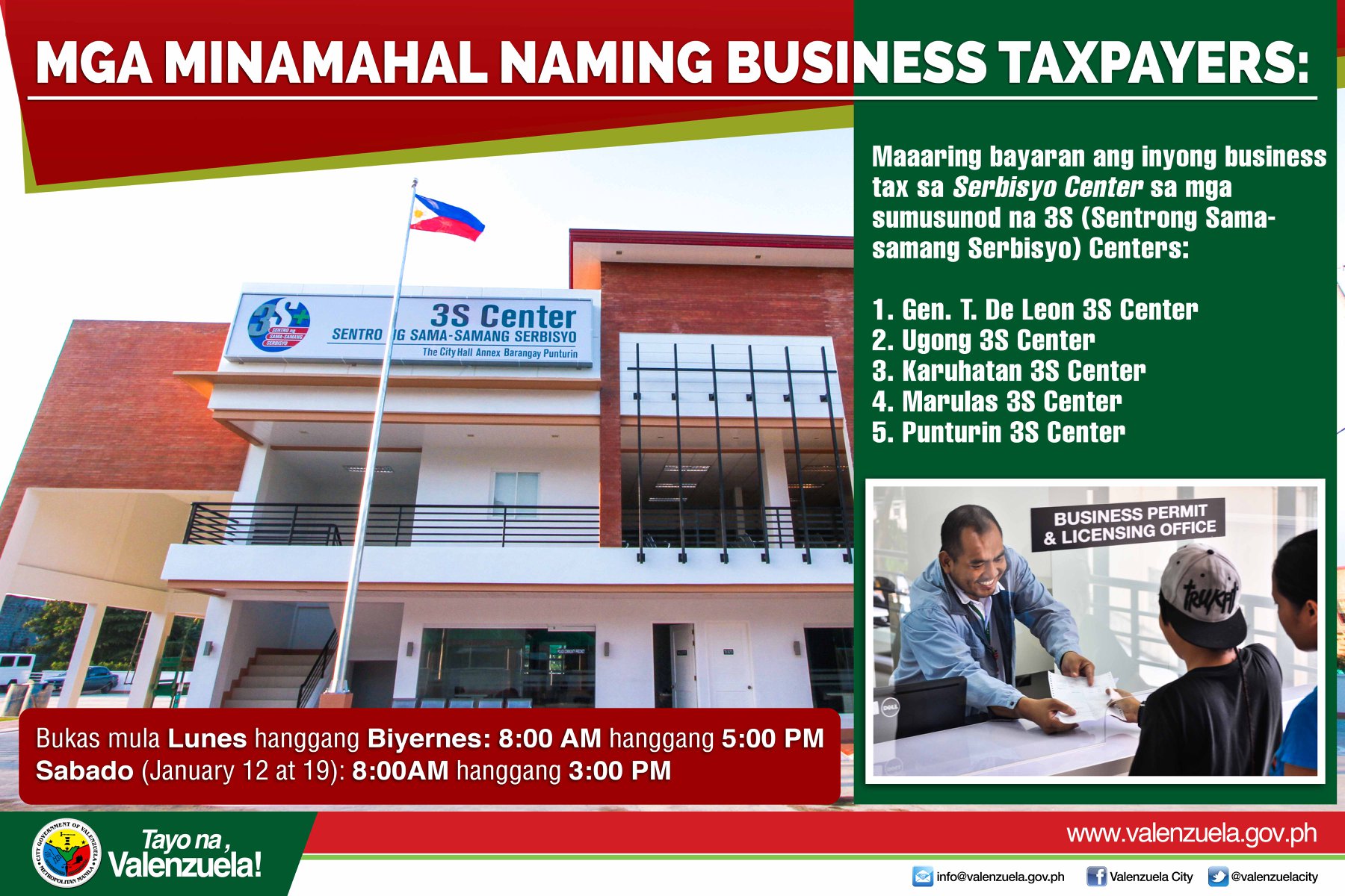 Valenzuela City - Valenzuela Business Taxpayers, maaari...