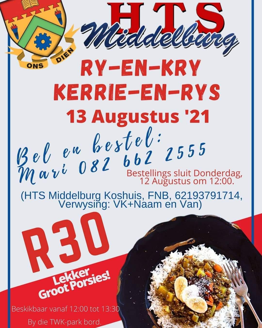 HTS Middelburg - ONTHOU: Jy het tot 12:00 kans om jou... | Facebook