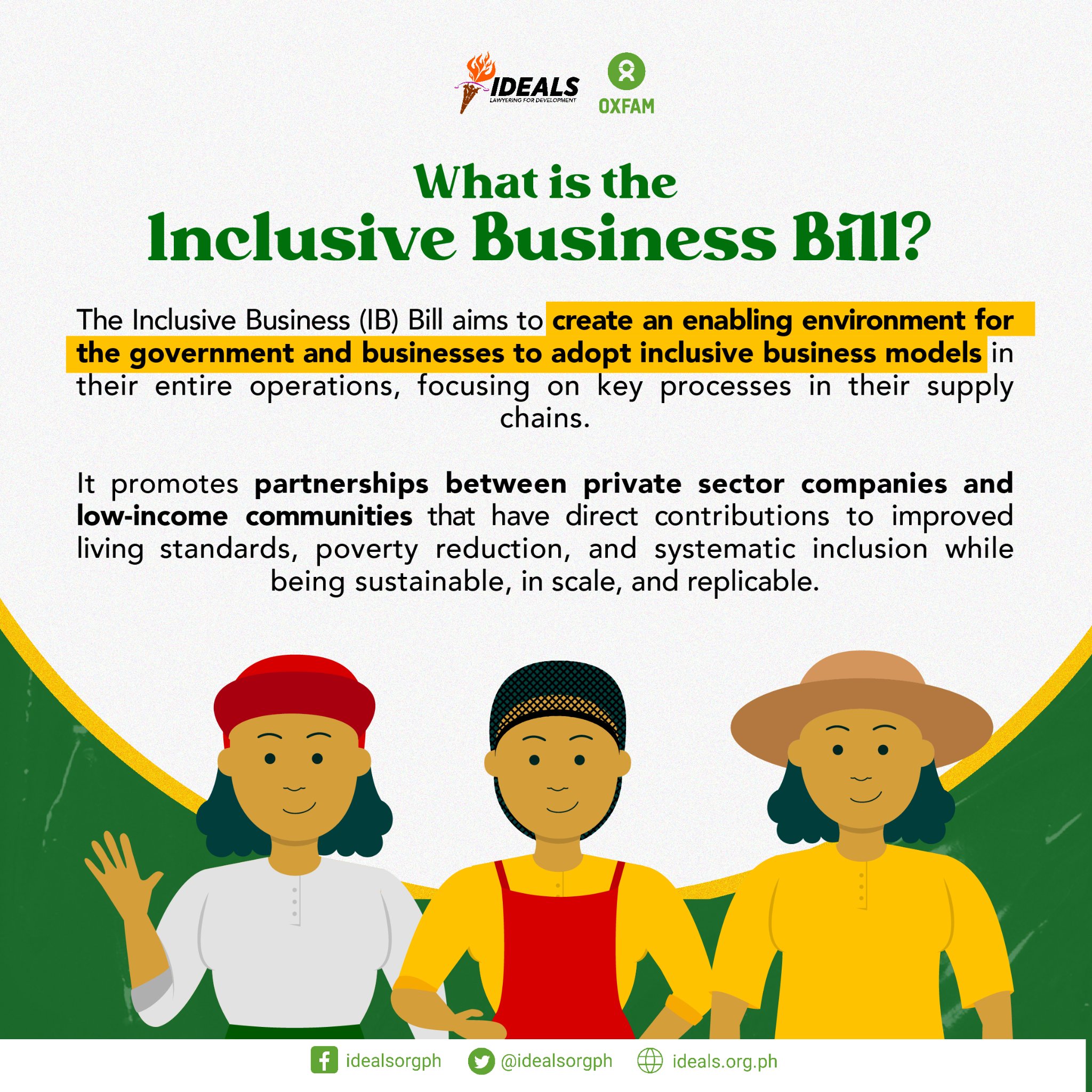 IDEALS, Inc. - The Inclusive Business (IB) Bill recognizes... | Facebook