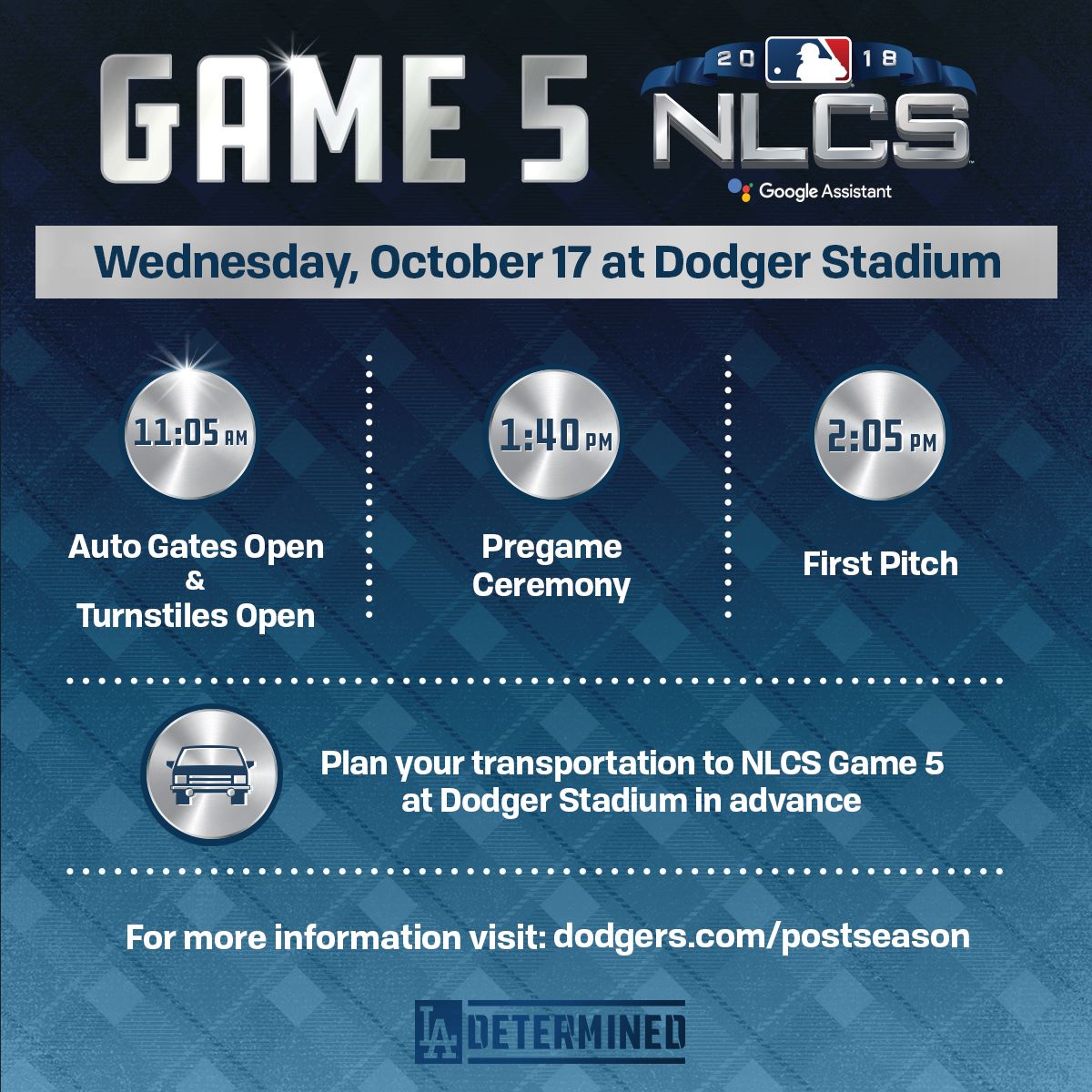 Coming to Game 5 at Dodger Stadium?... - Los Angeles Dodgers | Facebook
