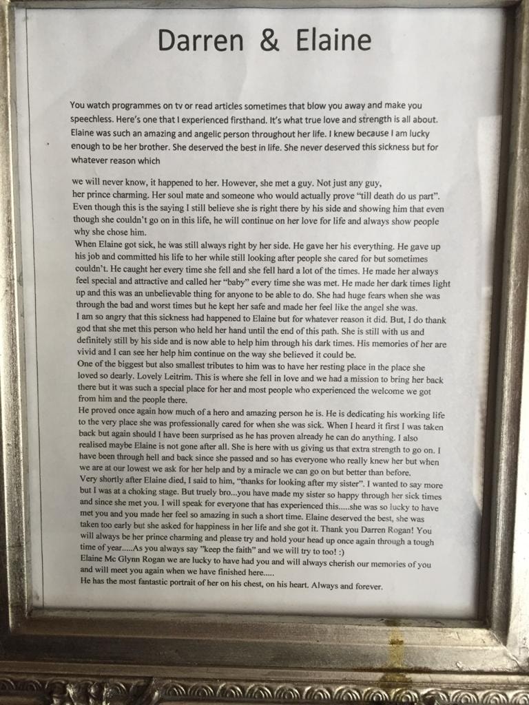 Elaine Mc Glynn Rogan - Tribute