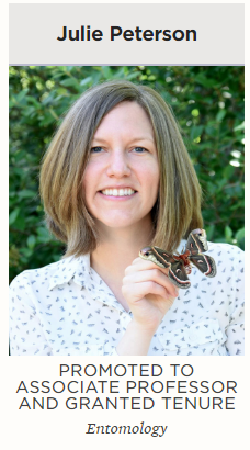 UNL Entomology - Congratulations to Dr. Julie Peterson, who was