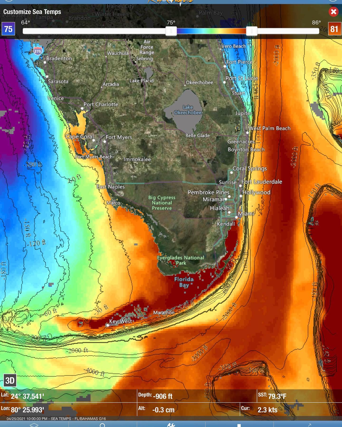 Florida Sport Fishing - Here is a Sea Surface Temperature map from ...