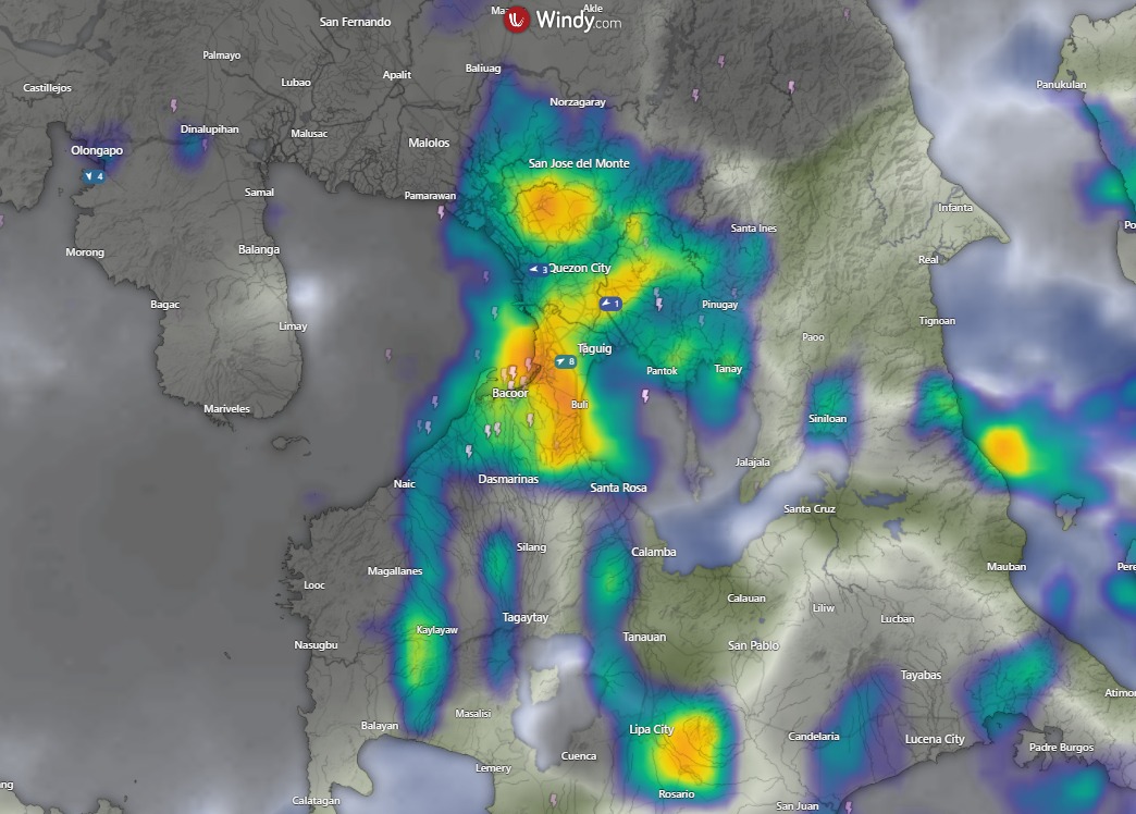 Earth - ⛈ WEATHER UPDATE: Nakararanas na ng malakas na pag-ulan na may ...