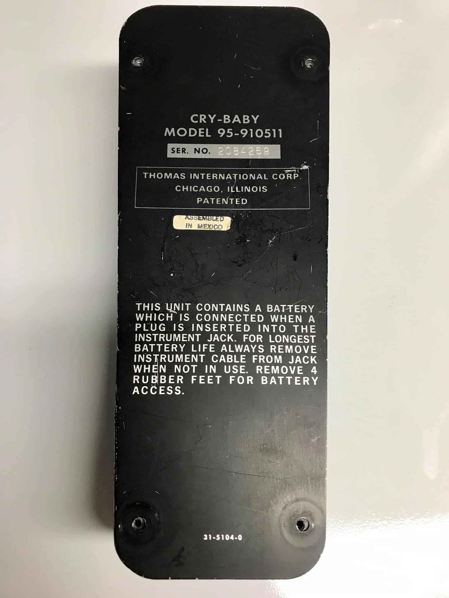 What is the value of a vintage Thomas Cry-Baby Wah pedal with a