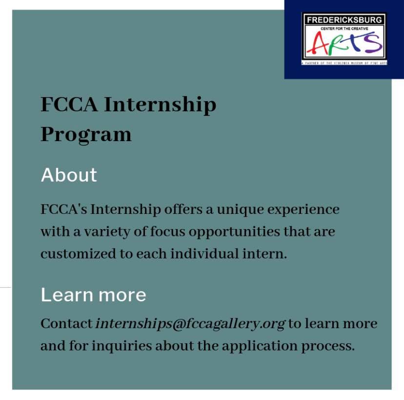 Did... - Fredericksburg Center for the Creative Arts (FCCA)