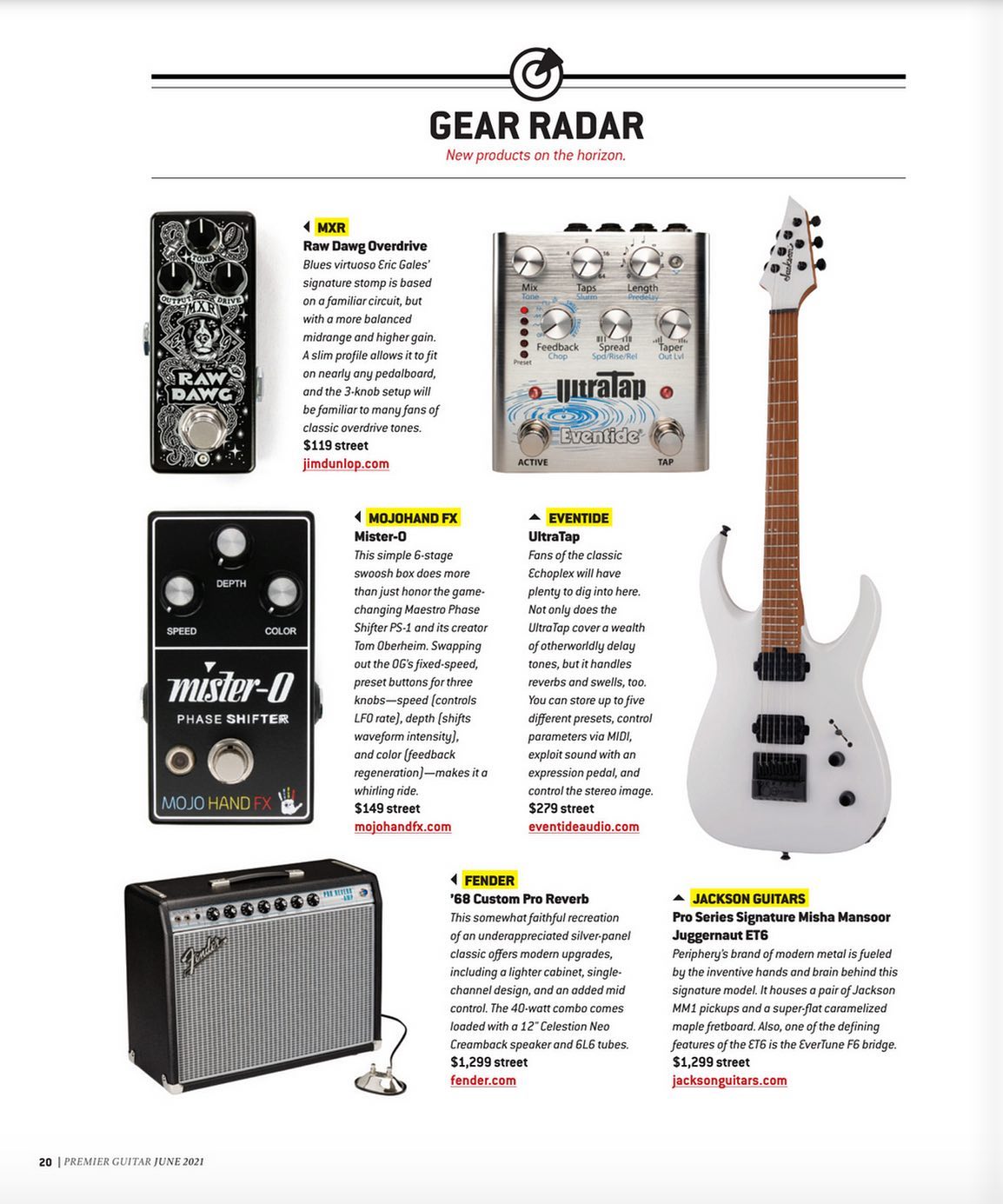 Periphery guitarist Misha Mansoor's lineup of signature Jackson