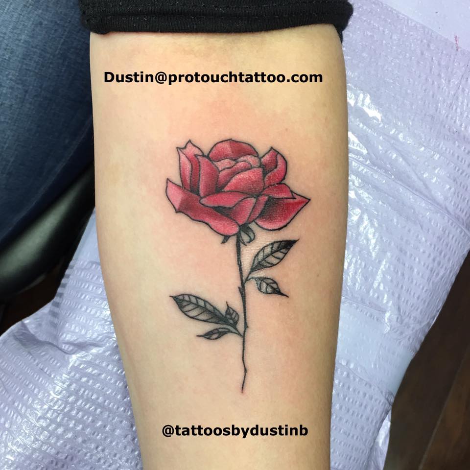 Professional Touch Tattoo - Dustin did this nice little rose a while ...