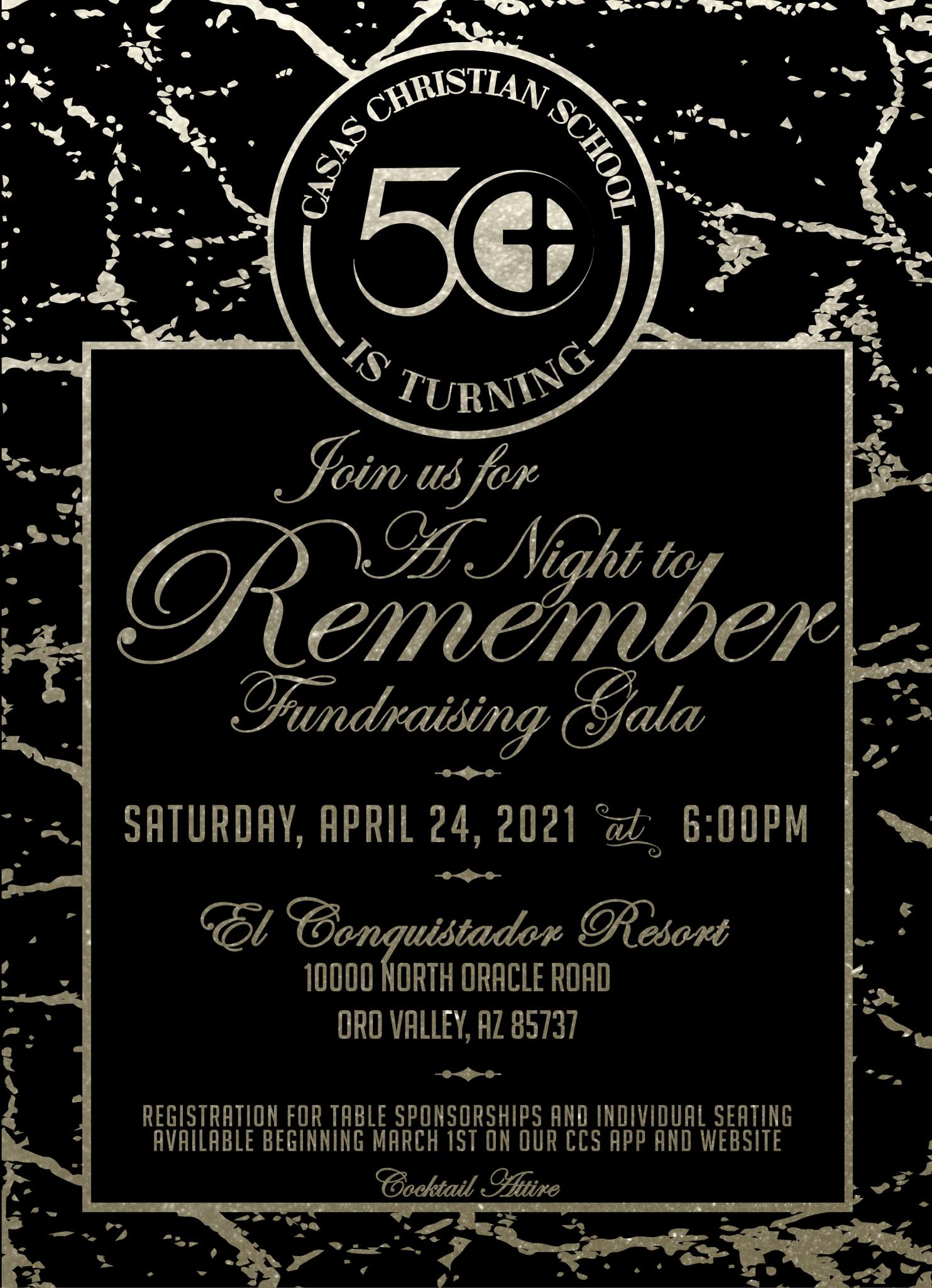 Casas - We are thrilled to announce the date and location of our 50 ...