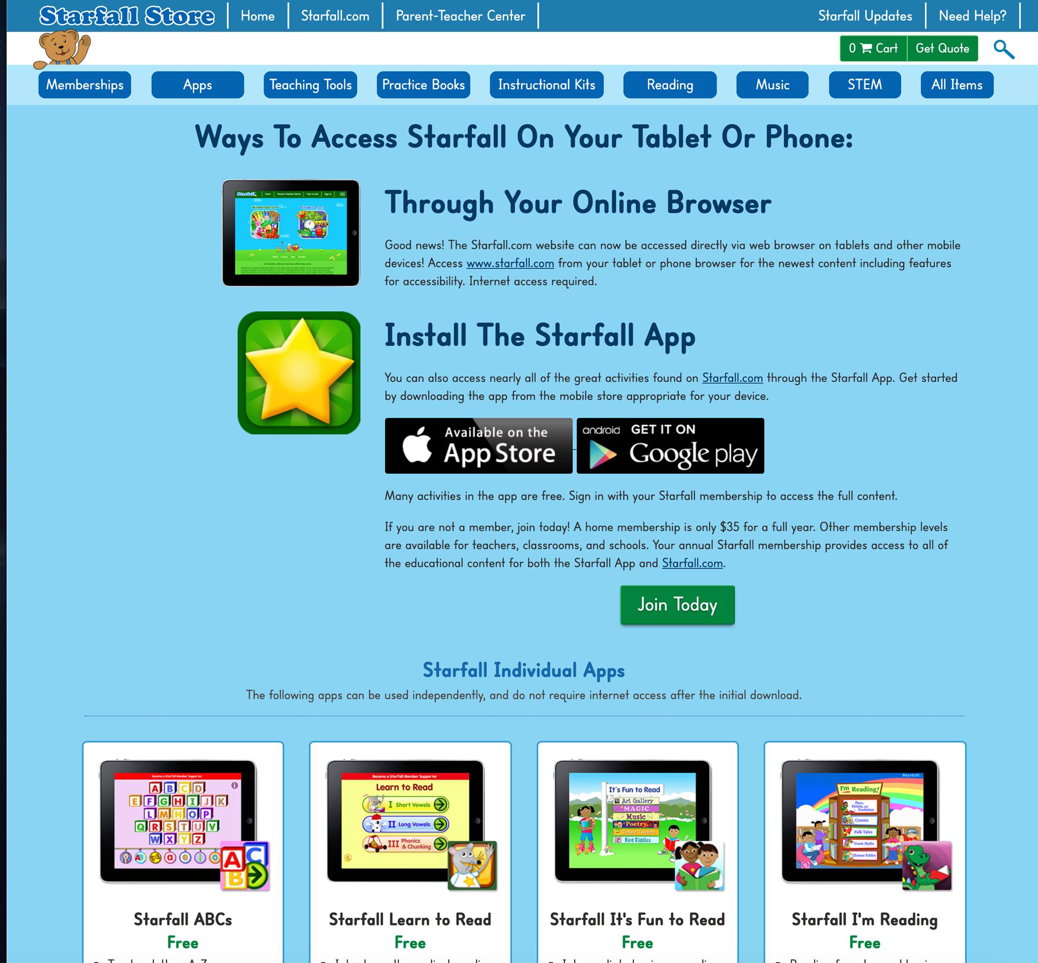 Looking for ways to access... - Starfall Education Foundation