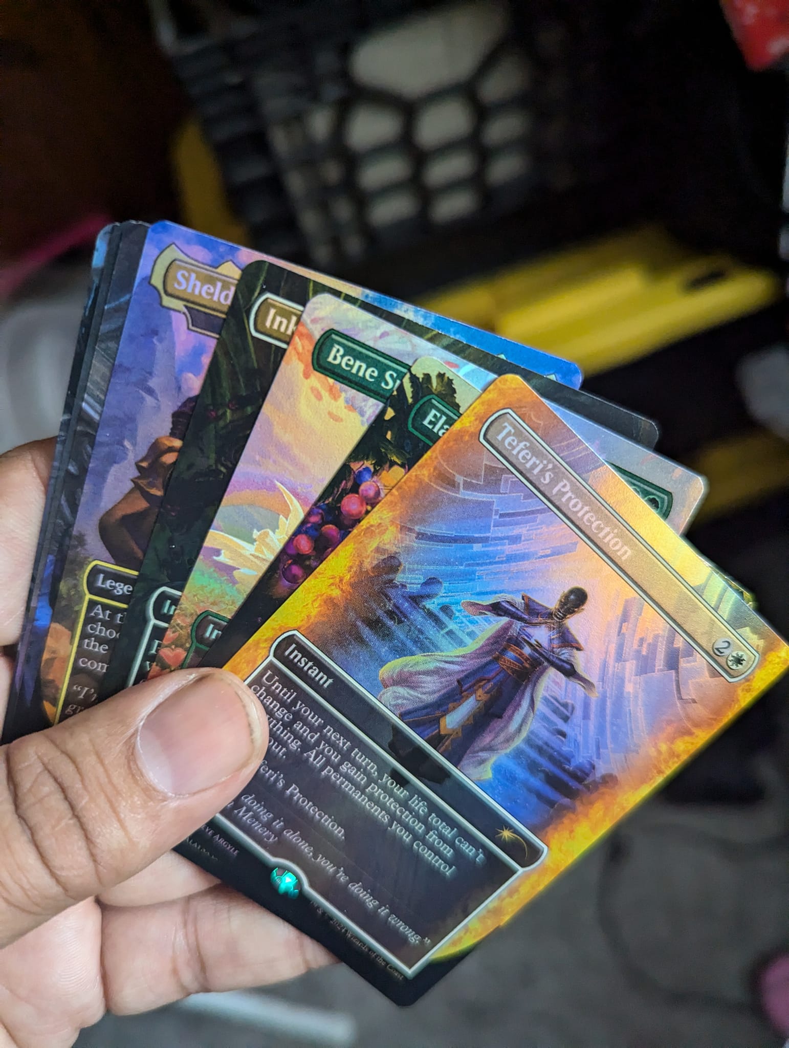 MTG spell book in foil has straight cards
