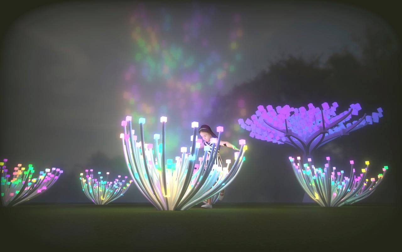 Golden Gate Park's 'Entwined' light installation by Charles Gadeken