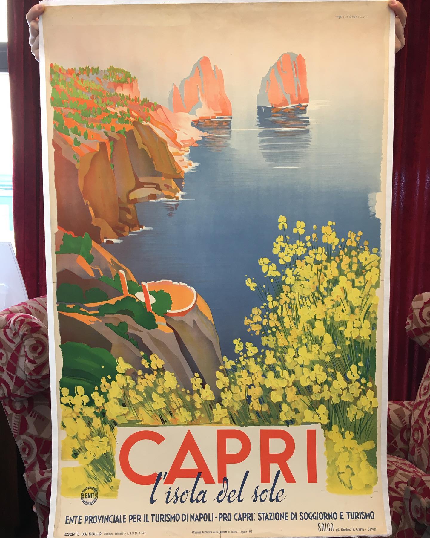 Hand Carved Capri Italy Vintage Briar Imported Estate Tobacco Pipie Australia