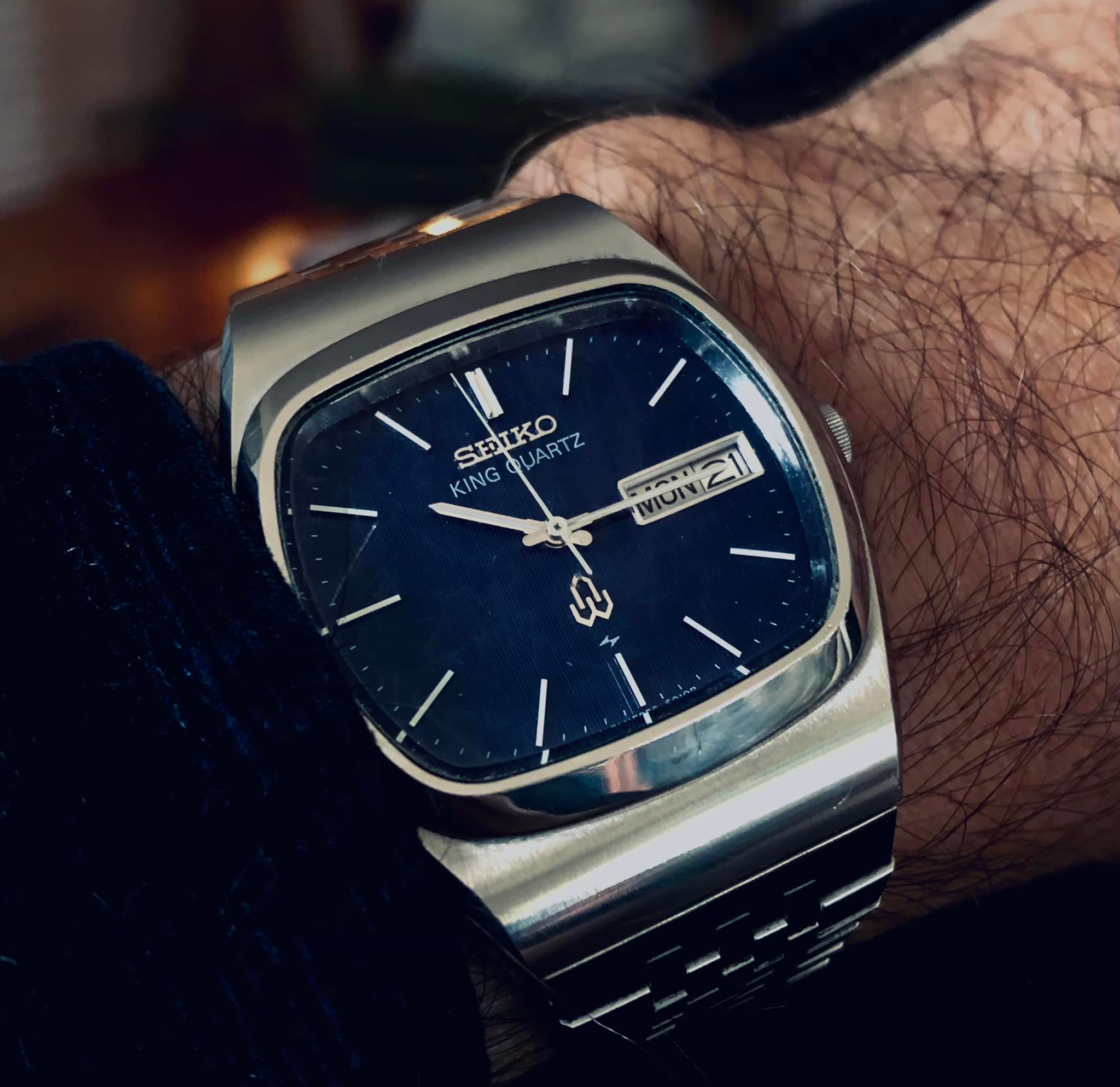 Seiko King Quartz 0853-8000 from 1975. KING S5 SIL KING ING Qu 