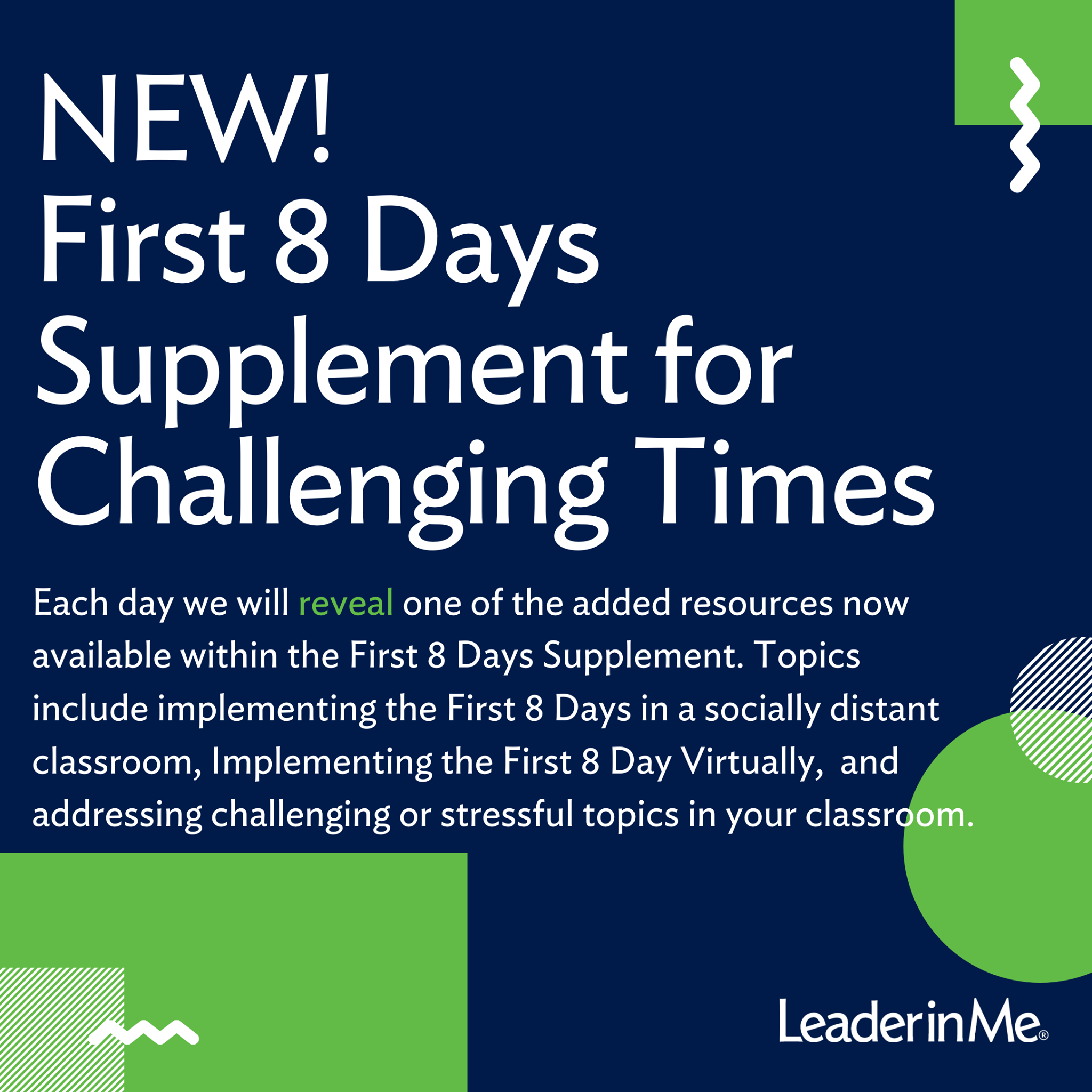 Leader in Me - We're taking you through the First 8 Days!...