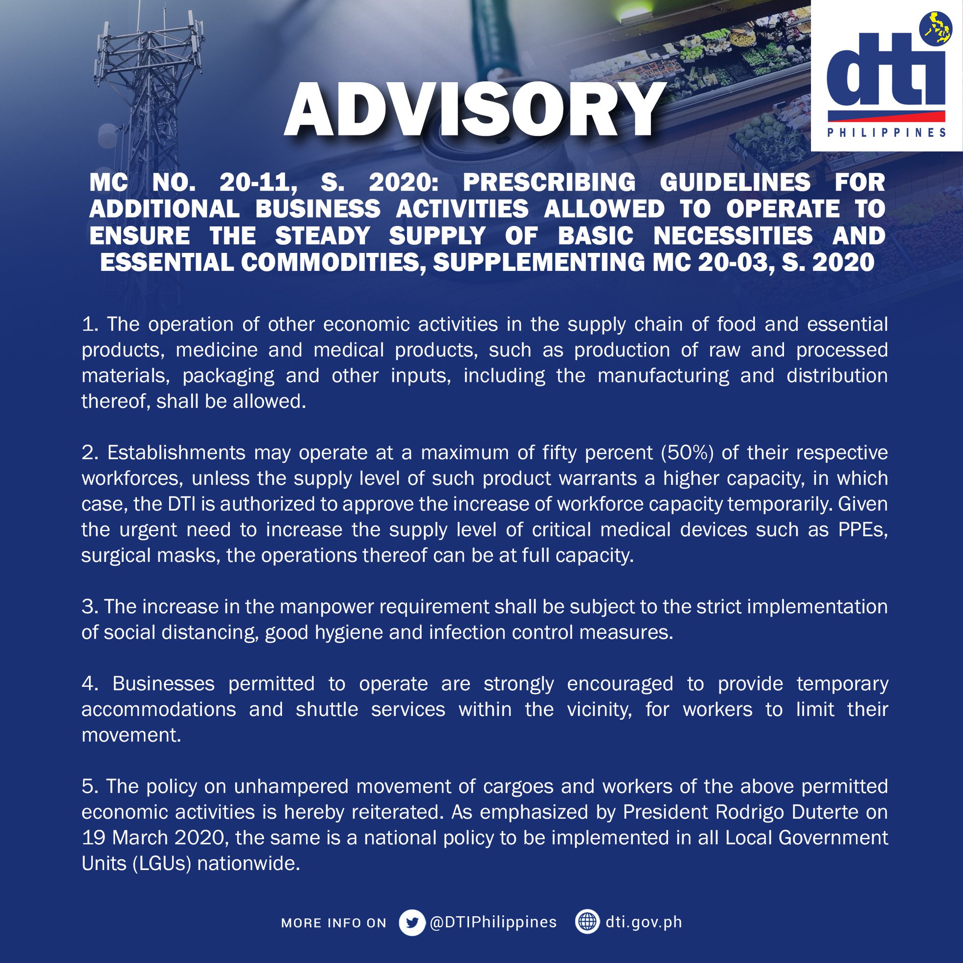 DTI Philippines - LOOK | DTI issues Memorandum Circular 20... | Facebook