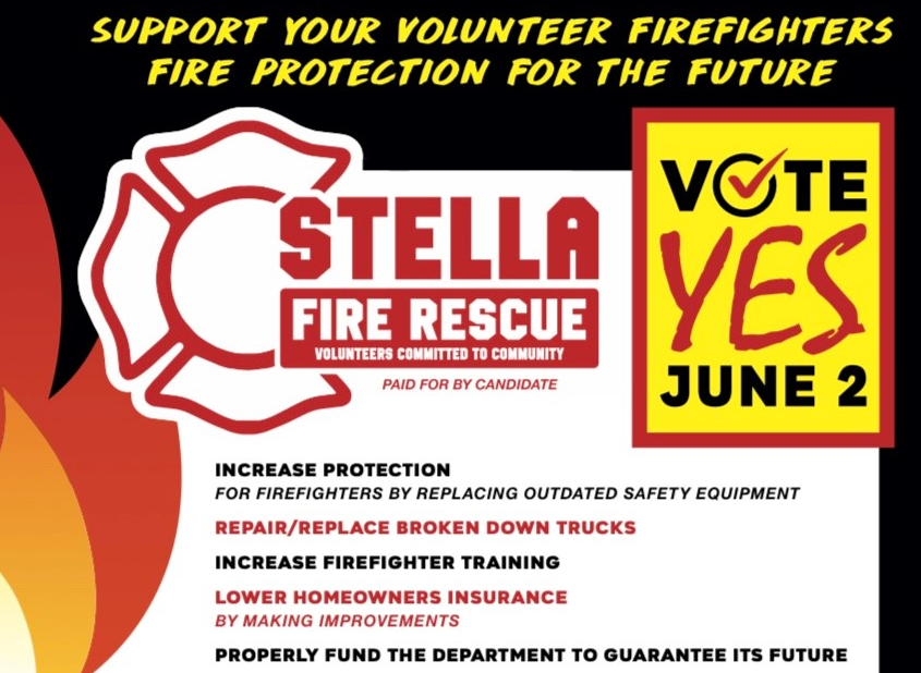 The Election is Tuesday,... - Stella Rural Fire Department | Facebook