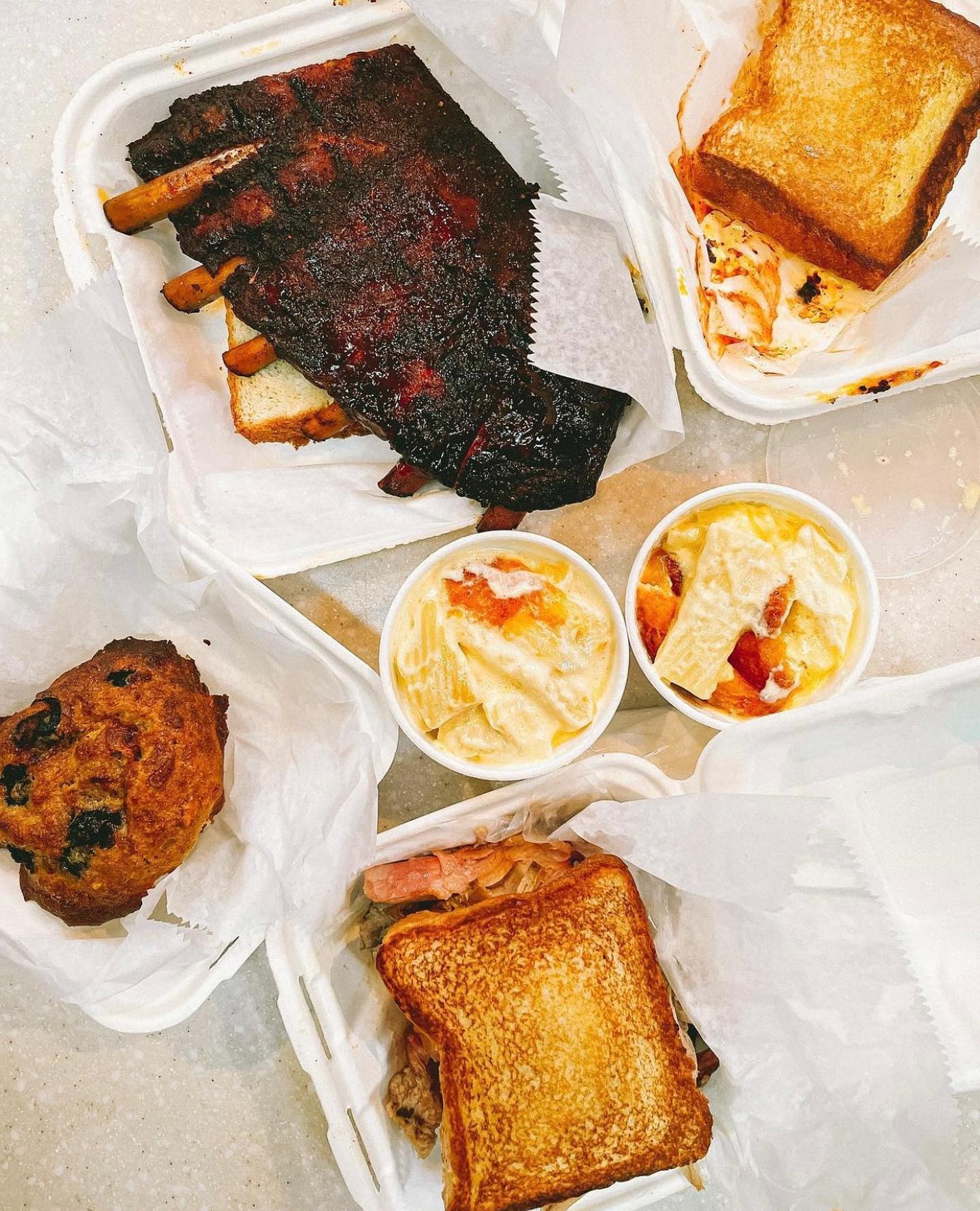 Community Q BBQ - Our employees are refreshed, meat in the...