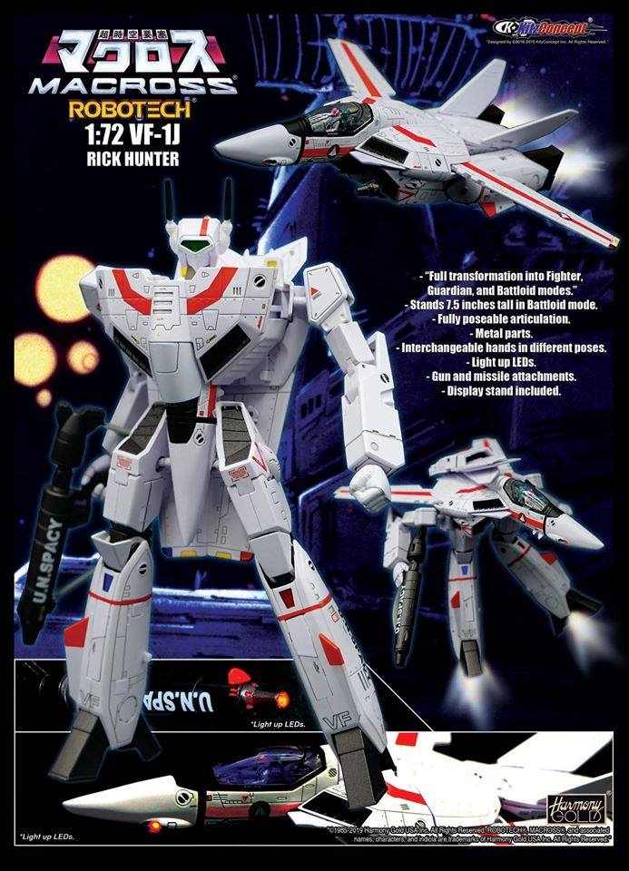 Robotech: The #Macross Saga 1/72 Scale Transformable VF-1J -Rick