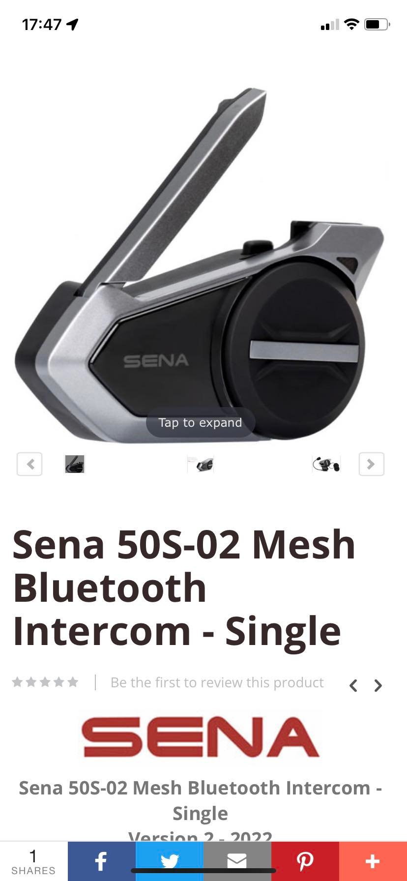 Harley Davidson Sena 50S C and S model reviews