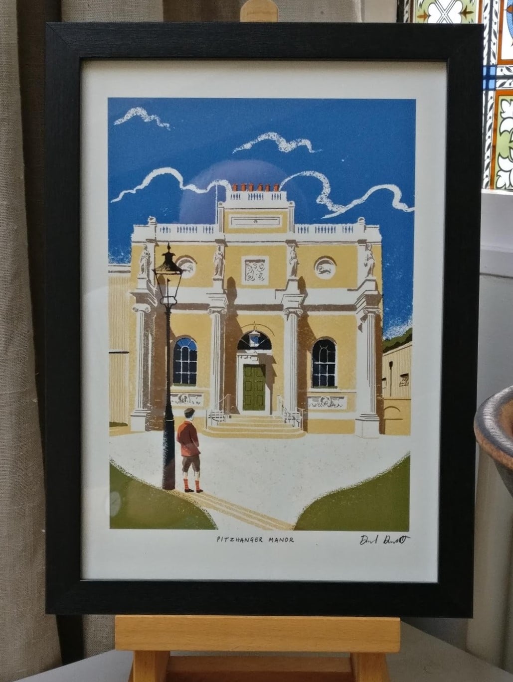 アンティーク 油彩画 風景画 額装 インテリア DAVID STROUD作 【正規