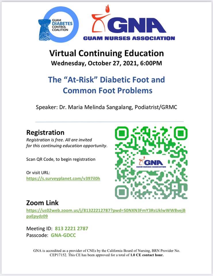 Guam Nurses Association - Virtual Continuing Education Wednesday ...