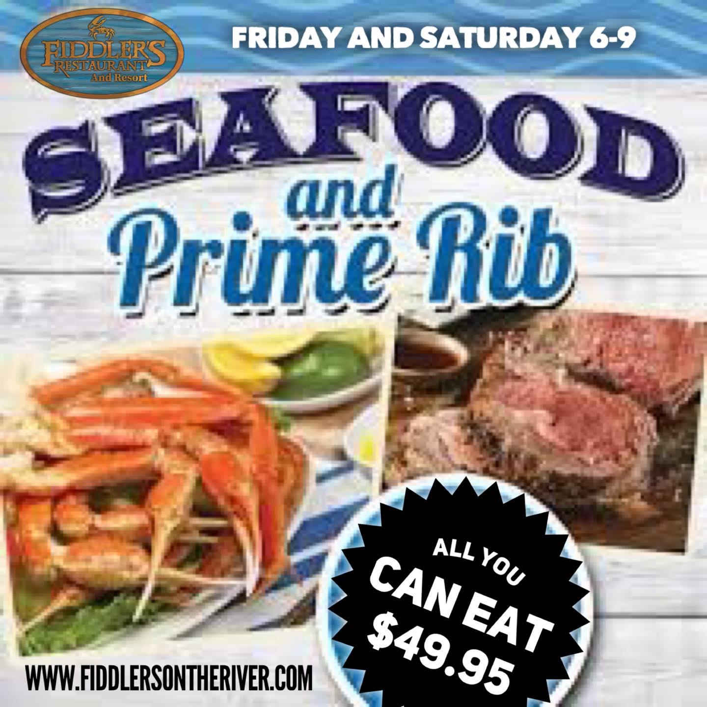 All You Can Eat Crab... - Fiddler's Restaurant And Resort | Facebook