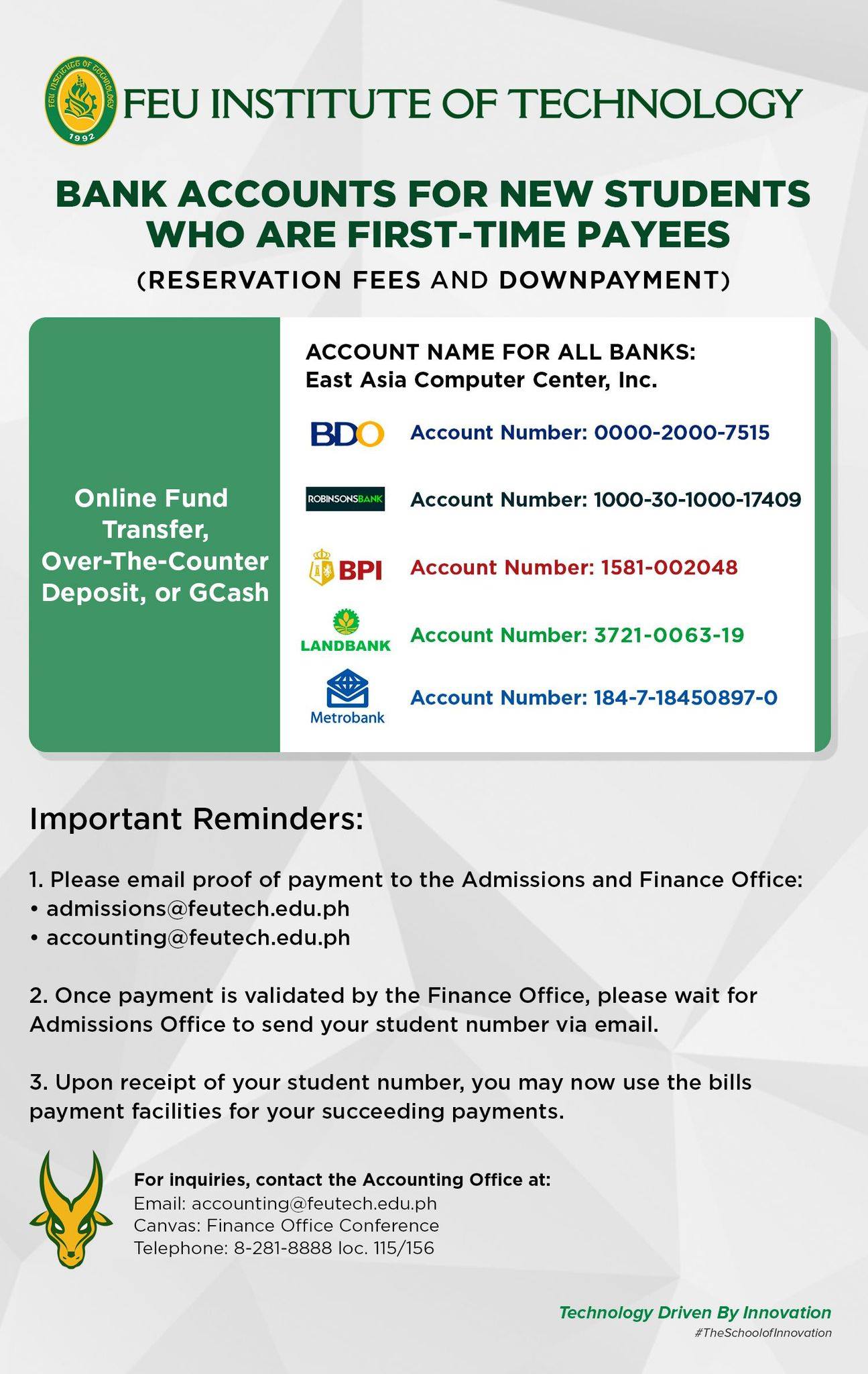 𝐇𝐀𝐒𝐒𝐋𝐄-𝐅𝐑𝐄𝐄 𝐓𝐑𝐀𝐍𝐒𝐀𝐂𝐓𝐈𝐎𝐍𝐒 𝐅𝐎𝐑... - FEU Institute of Technology | Facebook